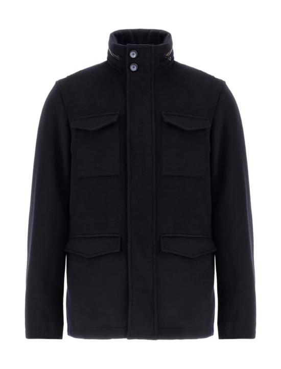 25FW 에르노 울 캐시미어 & 에코에이지 필드 자켓 FI000128U333189200 BLUE