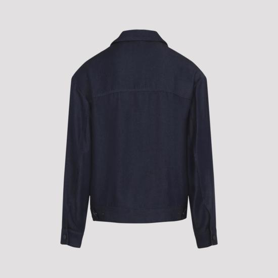 25FW 조르지오 아르마니 봄버 자켓 GM000290 AF19299 001 BLUE - GIORGIO ARMANI