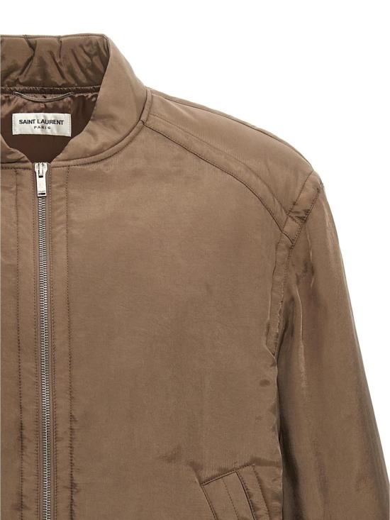 25SS 생로랑 봄버 자켓 769984Y1I30 Marrone Brown - SAINT LAURENT