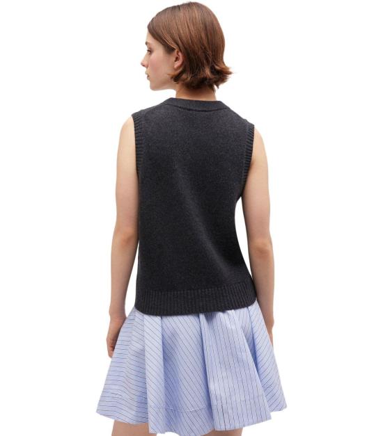 25FW 가니 베스트 K2596 252 XS Grey - GANNI