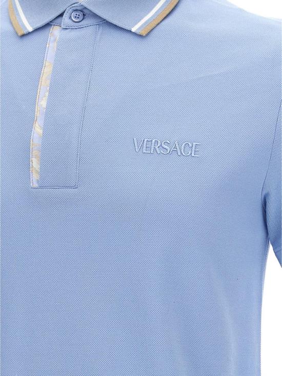 25SS 베르사체 폴로 티셔츠 10158081A11072 Blu BLUE - VERSACE