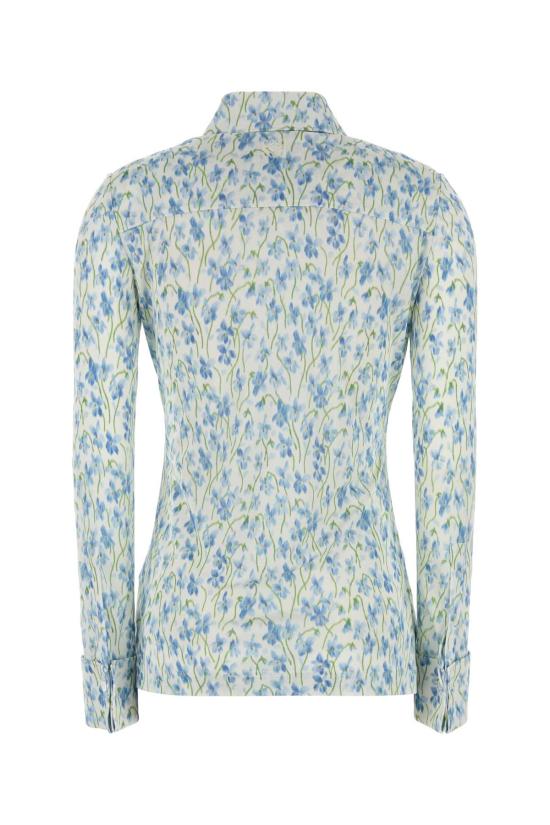 25FW 로에베 셔츠 S359Y05XE7 WHITEBLUE Floral - LOEWE