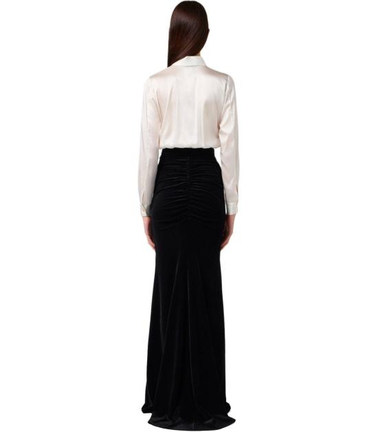 25FW 엘리자베타프랜치 롱 원피스 ABR4657E2 309 40 White - ELISABETTA FRANCHI