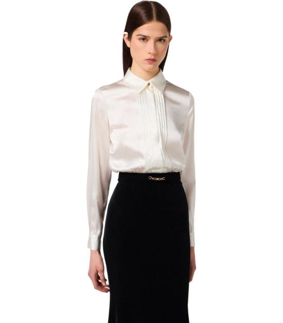 25FW 엘리자베타프랜치 롱 원피스 ABR4657E2 309 40 White - ELISABETTA FRANCHI