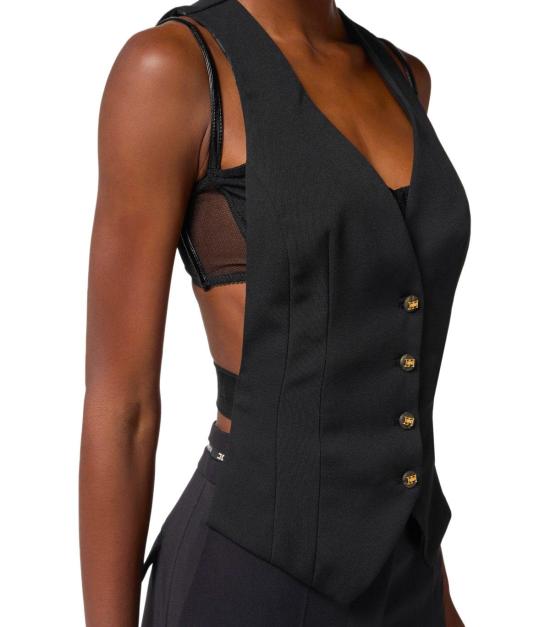 25FW 엘리자베타프랜치 코트 GL00156E2 110 38 Black - ELISABETTA FRANCHI
