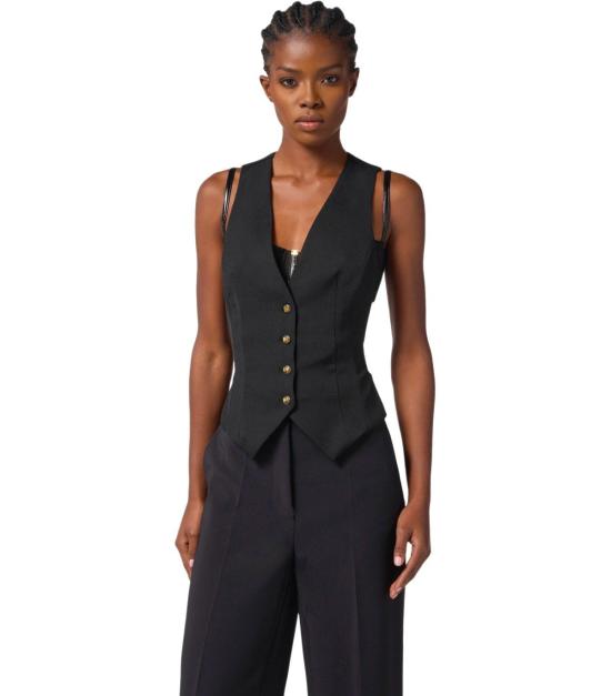 25FW 엘리자베타프랜치 코트 GL00156E2 110 38 Black - ELISABETTA FRANCHI