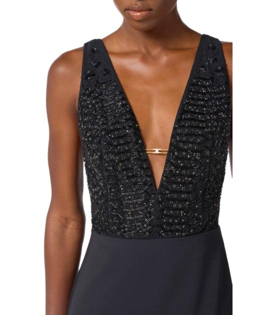 25FW 엘리자베타프랜치 롱 원피스 ABR2457E2 110 40 Black - ELISABETTA FRANCHI