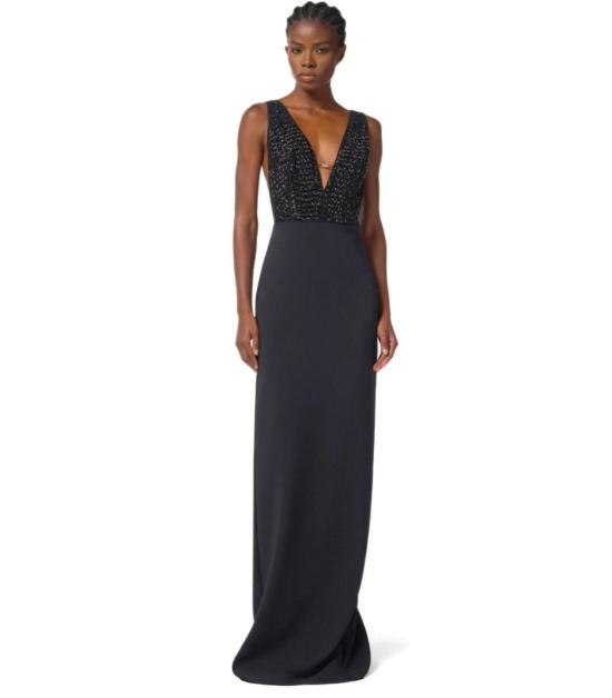 25FW 엘리자베타프랜치 롱 원피스 ABR2457E2 110 40 Black - ELISABETTA FRANCHI
