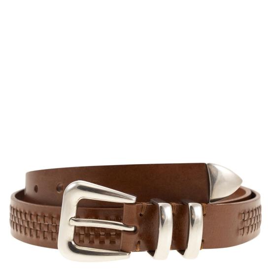  브루넬로 쿠치넬리 가죽 벨트 MAUOA253 LEATHER