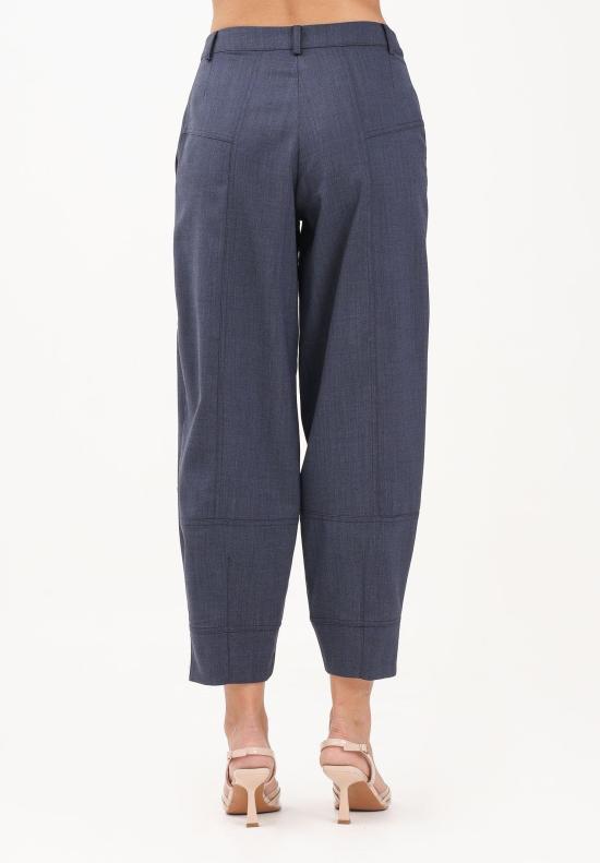 25FW 핑코 스트레이트 팬츠 105533A2SN G02 Blu eclissi totale - PINKO