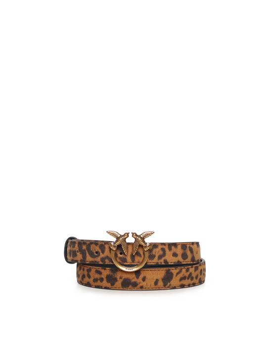 25FW 핑코 벨트 100143 A32AM35Q ANIMALIER BROWN