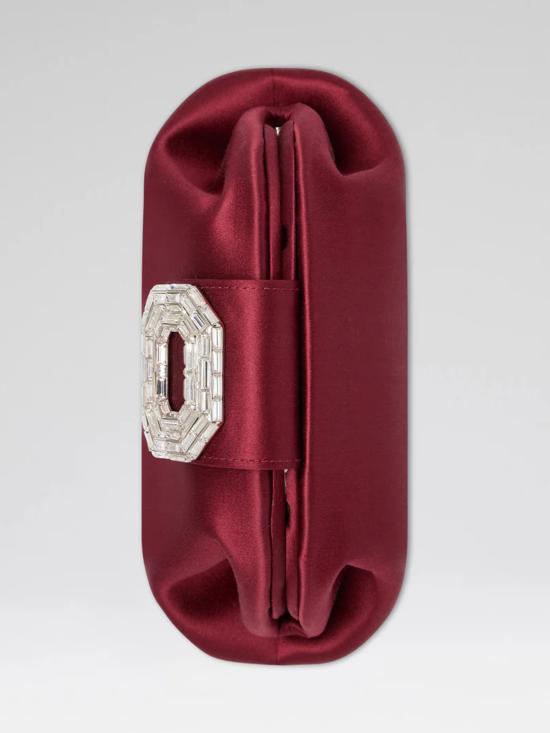 25FW 아미나 무아디 클러치/파우치 CAMELIA WINE Red - AMINA MUADDI