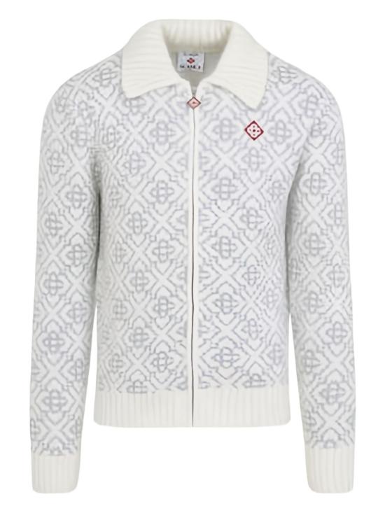 25FW 카사블랑카 스웨터 KW 104201 White - CASABLANCA