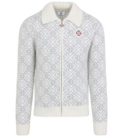 25FW 카사블랑카 스웨터 KW 104201 White