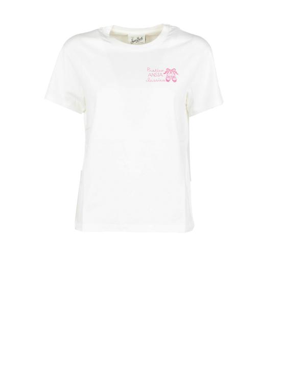 25FW 세인트바쓰 반팔 티셔츠 EMI0002 01279I EMILIE W10 EMB ANSIA CLASSICA