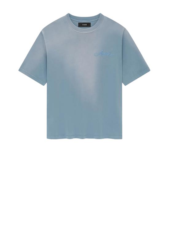 25FW 아미리 반팔 티셔츠 AMJYTE1197 856 ASHLEY BLUE