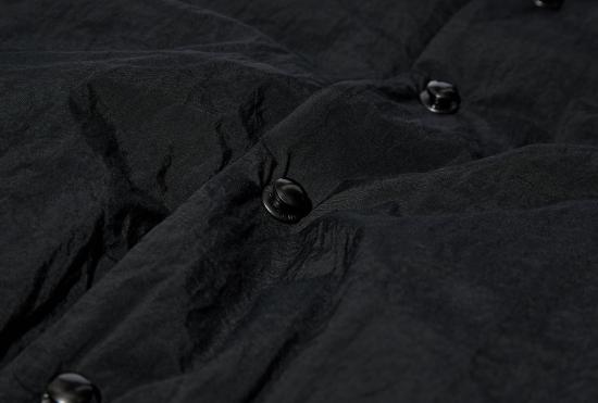 25FW 맨틀 자켓 더블 다운 블루종 - 블랙 재활용 나일론 R19D6 - MAN-TLE
