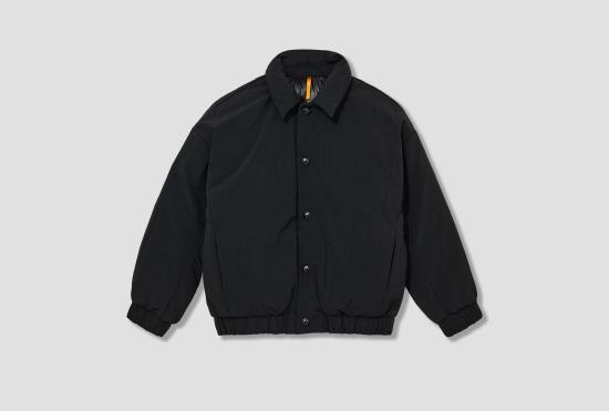 25FW 맨틀 자켓 더블 다운 블루종 - 블랙 재활용 나일론 R19D6