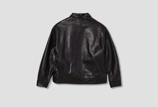 25FW 아프레쎄 가죽 자켓 가죽 타입 A-2 비행 재킷 25AAP-01-12 블랙 - A.PRESSE