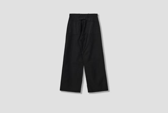 25FW 타이가 타카하시 스트레이트 팬츠 LOT.204 엔지니어 바지 - 블랙 TTAW25204 - TAIGA TAKAHASHI
