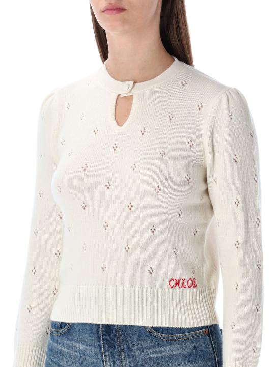 25FW 끌로에 스웨터 CH25WMP08590 107 MILK - CHLOE