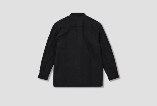 25FW 맨틀 긴팔 셔츠 새 -1 - 블랙 왁스 R19S1 - MAN-TLE