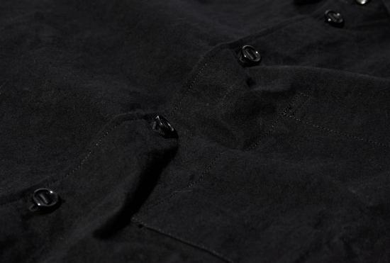 25FW 맨틀 긴팔 셔츠 새 -1 - 블랙 왁스 R19S1 - MAN-TLE