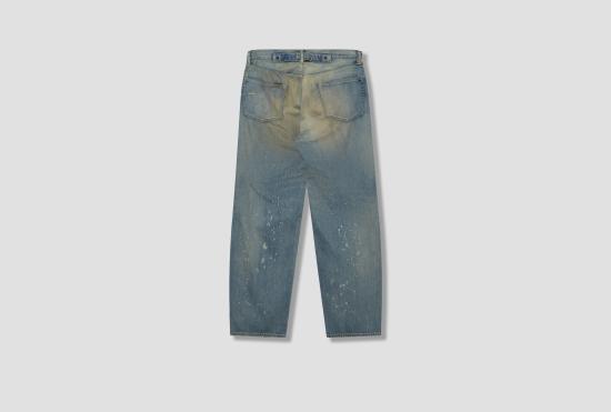 25FW 아프레쎄 데님 팬츠 NO.37 워시드 와이드  25AAP-04-40 블루 - A.PRESSE