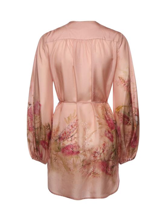 25FW 짐머만 미디 원피스 4251TSS255 PNKBOTFLO Pink - ZIMMERMANN