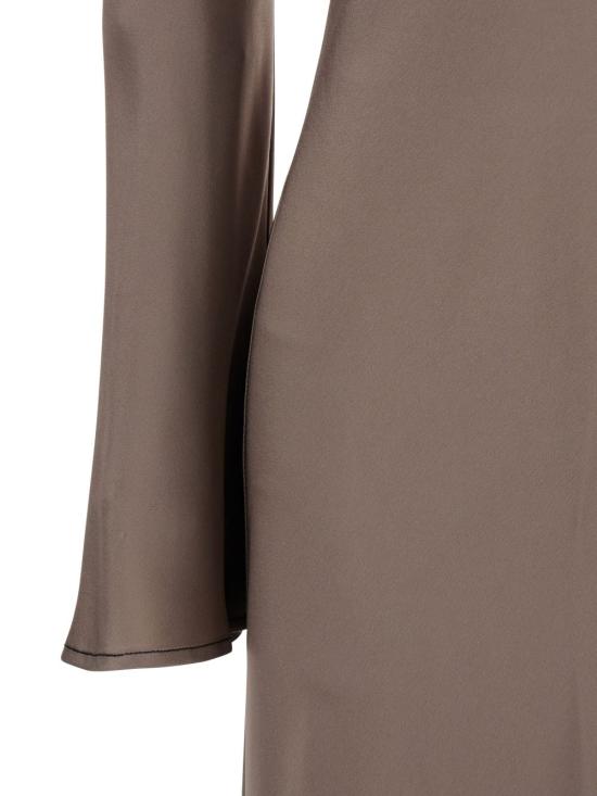 25FW 세미쿠튀르 롱 원피스 S5WM12 X35 0 Beige - SEMI-COUTURE