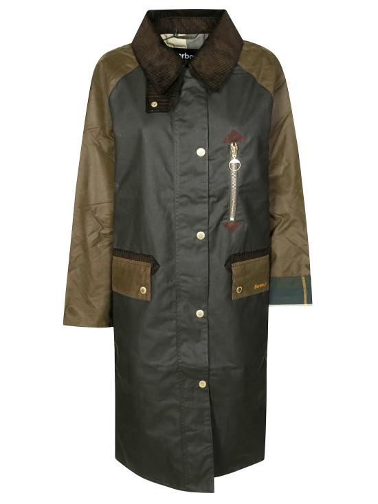 25FW 바버 에벳 왁스 카 코트  LWX1485 LWX OL52 VERDE