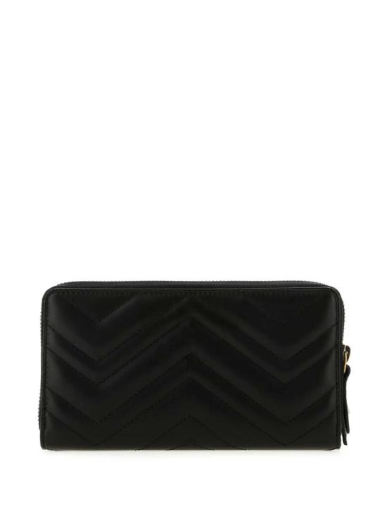 25FW 구찌 GG 마몽 마틀라세 장지갑 443123 DTD1T1000 Black - GUCCI