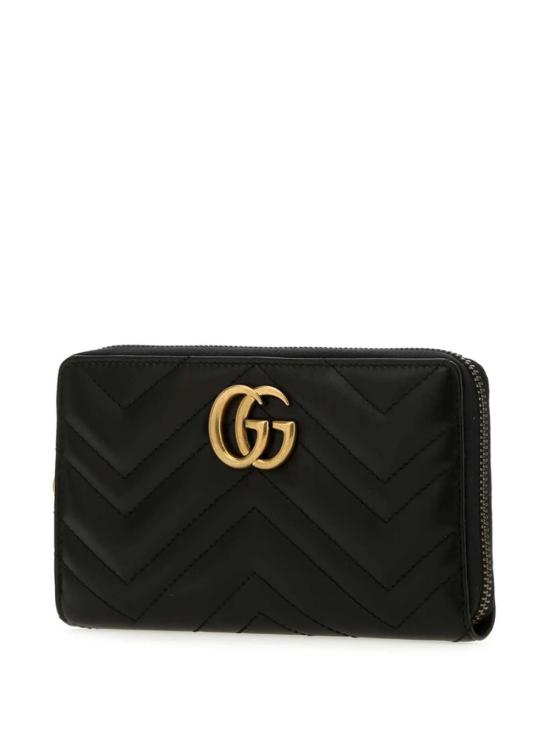 25FW 구찌 GG 마몽 마틀라세 장지갑 443123 DTD1T1000 Black - GUCCI