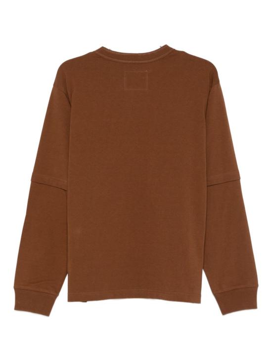 25FW 사카이 X 칼하트 WIP 반팔 티셔츠 25 00994S 642 Brown - SACAI X CARHARTT WIP