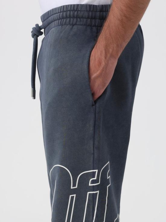 25FW 오프화이트 트레이닝/조거 팬츠 OMCH05AF25FLE001 4A01 Grey - OFF WHITE