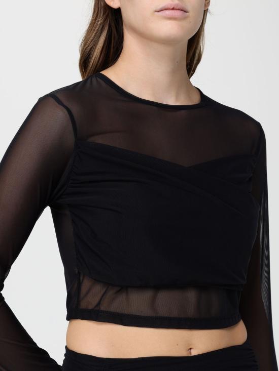 25FW 마 데 마가리타스 긴팔 티셔츠 MMABW01360 NE01 Black - MAR DE MARGARITAS