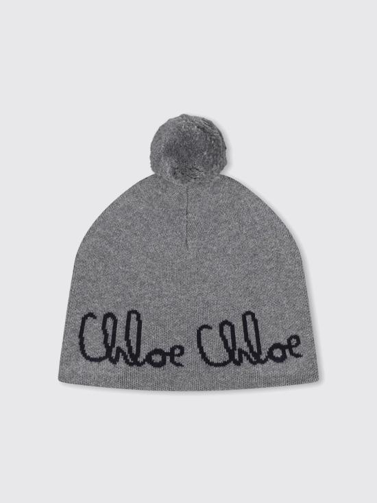 25FW [키즈] 끌로에 모자 C20675 A46 Grey - CHLOE