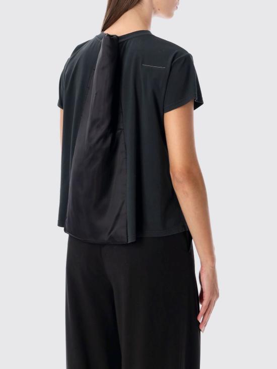 25FW MM6 메종마르지엘라 반팔 티셔츠 S62GD0208M20115 900 Black - MM6 MAISON MARGIELA