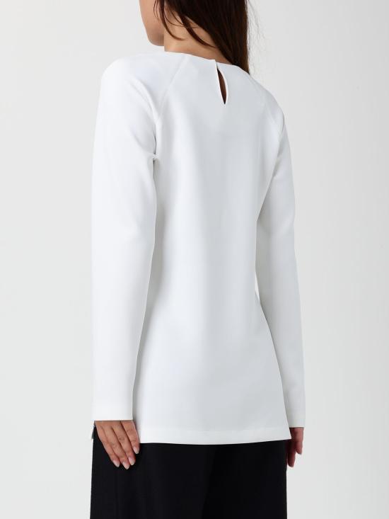 25FW 막스마라 긴팔 티셔츠 2526946088600 001 White - MAX MARA
