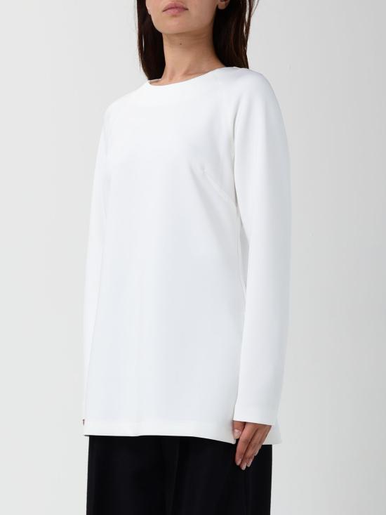 25FW 막스마라 긴팔 티셔츠 2526946088600 001 White - MAX MARA