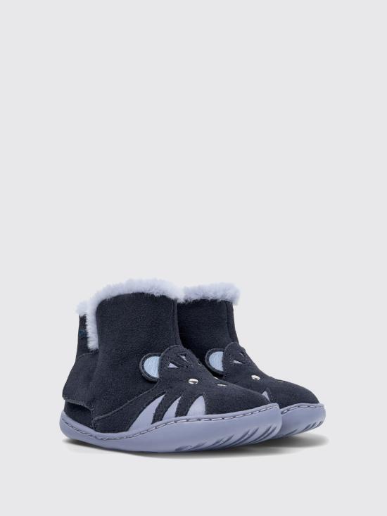 25FW [키즈] 캠퍼 슈즈 K900387 002 PEU 0 Blue - CAMPER