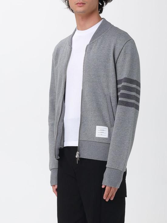 25FW 톰브라운 긴팔 티셔츠 MJT280A06910 035 Grey - THOM BROWNE