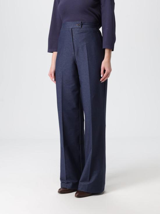 25FW 막스마라 스트레이트 팬츠 2526786027600 003 Navy - MAX MARA