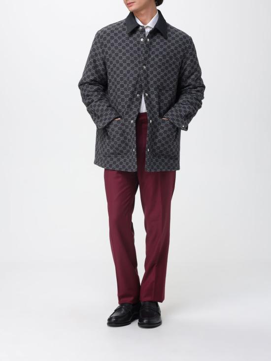 25FW 구찌 브러시드 울 자켓 814007ZAOWO 1074 Grey - GUCCI