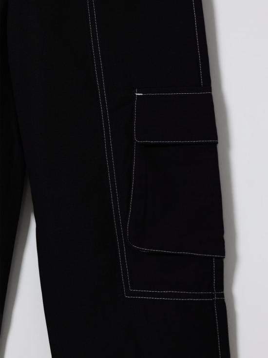 25FW [키즈] 모스키노 트레이닝/조거 팬츠 HUP08JLZA24 60100 Black - MOSCHINO