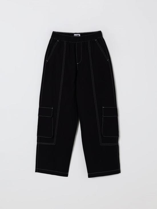 25FW [키즈] 모스키노 트레이닝/조거 팬츠 HUP08JLZA24 60100 Black