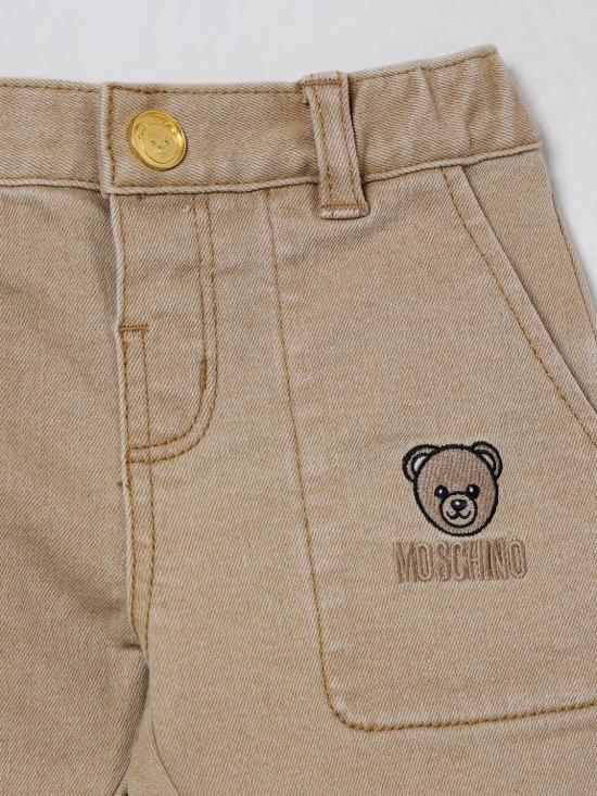 25FW [키즈] 모스키노 팬츠 MUP05LLXE61 20404 Beige - MOSCHINO