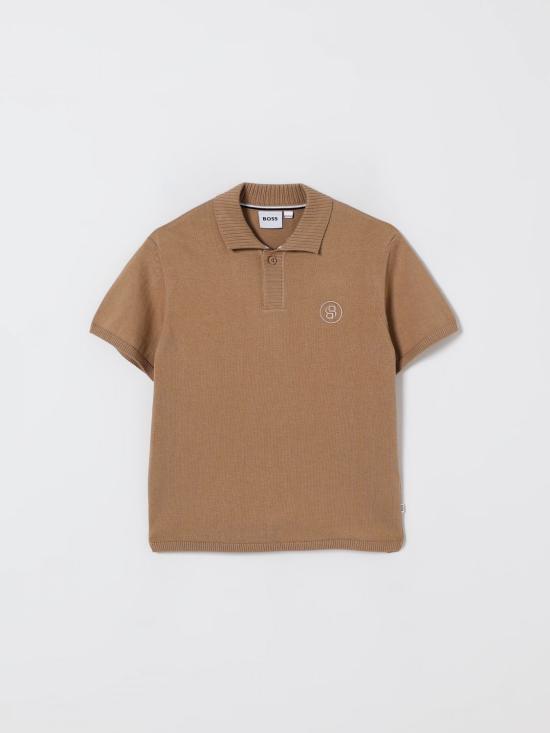 25FW [키즈] 보스 폴로 셔츠 J52342 269 Biscuit