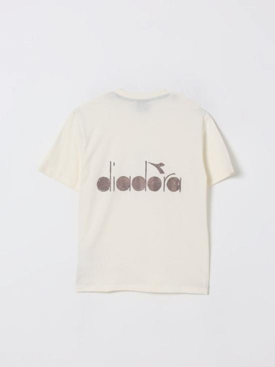 25FW [키즈] 디아도라 헤리티지 티셔츠 F5DIJBTH011 013 Beige - DIADORA HERITAGE