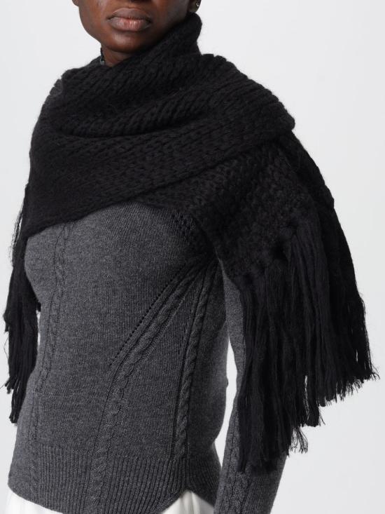 25FW 에르마노 설비노 머플러/스카프 D475R307EOY 95708 Black - ERMANNO SCERVINO